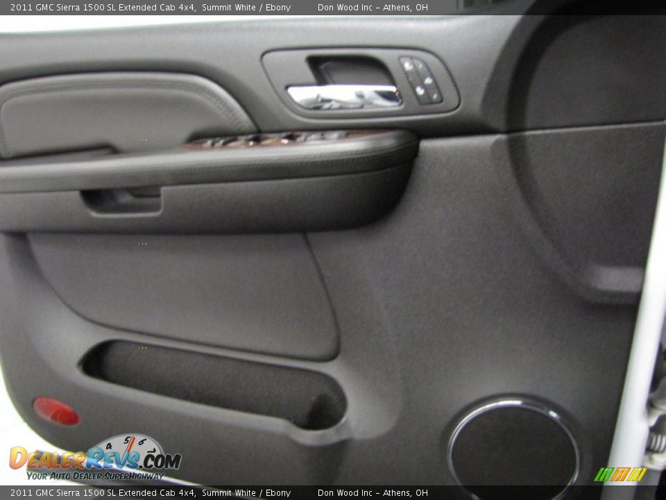 2011 GMC Sierra 1500 SL Extended Cab 4x4 Summit White / Ebony Photo #11