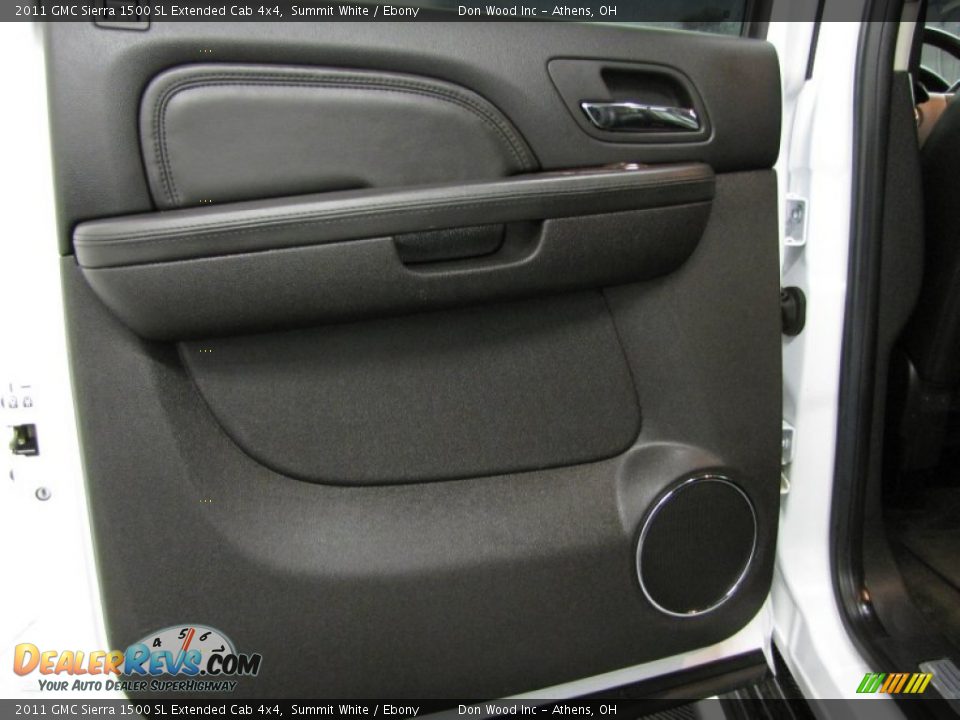 2011 GMC Sierra 1500 SL Extended Cab 4x4 Summit White / Ebony Photo #13