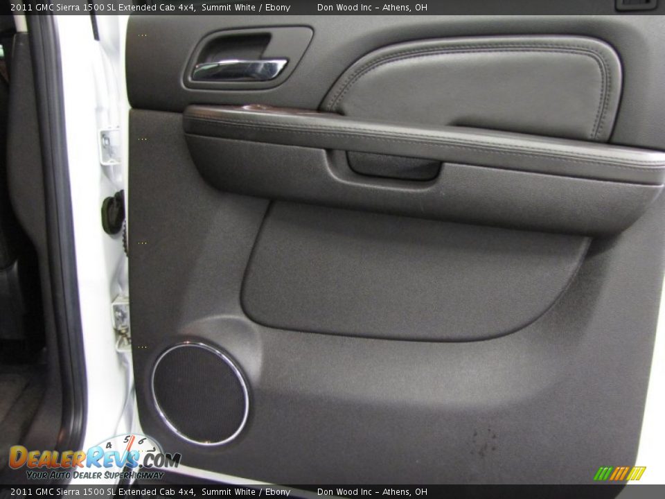 2011 GMC Sierra 1500 SL Extended Cab 4x4 Summit White / Ebony Photo #14