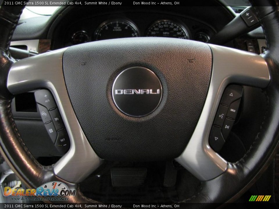 2011 GMC Sierra 1500 SL Extended Cab 4x4 Summit White / Ebony Photo #16