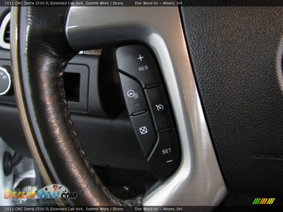 2011 GMC Sierra 1500 SL Extended Cab 4x4 Summit White / Ebony Photo #17