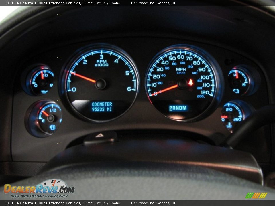 2011 GMC Sierra 1500 SL Extended Cab 4x4 Summit White / Ebony Photo #20