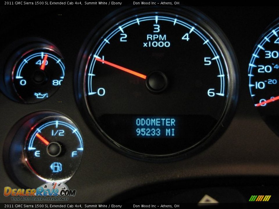 2011 GMC Sierra 1500 SL Extended Cab 4x4 Summit White / Ebony Photo #21