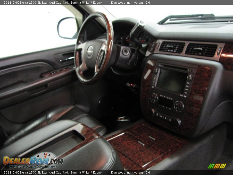 2011 GMC Sierra 1500 SL Extended Cab 4x4 Summit White / Ebony Photo #22