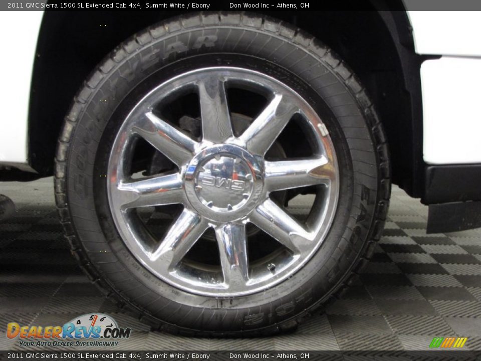 2011 GMC Sierra 1500 SL Extended Cab 4x4 Summit White / Ebony Photo #28