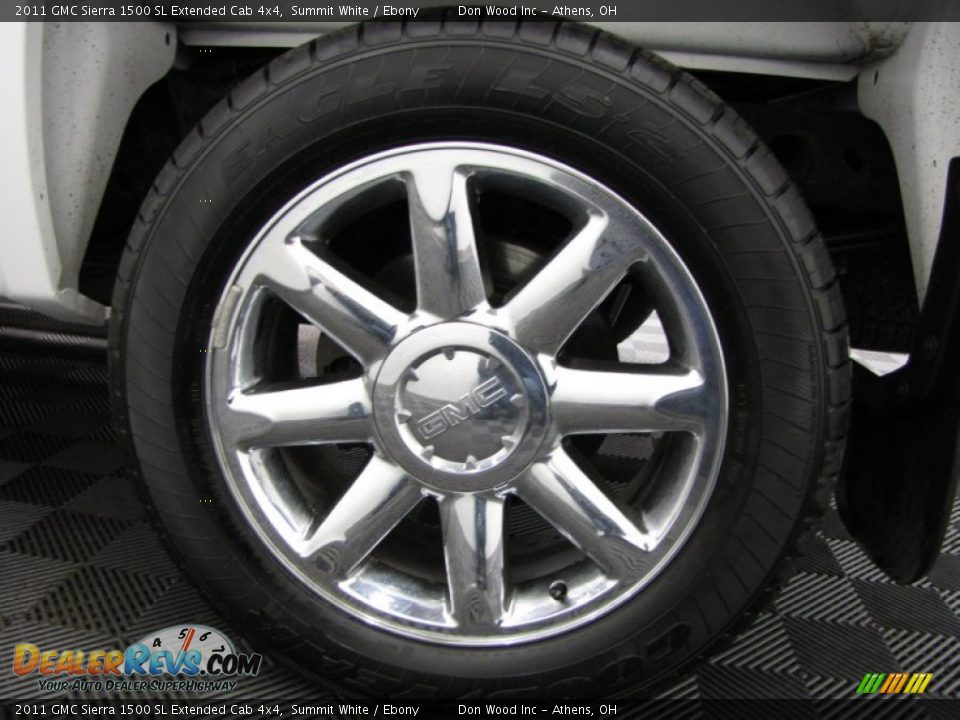 2011 GMC Sierra 1500 SL Extended Cab 4x4 Summit White / Ebony Photo #29