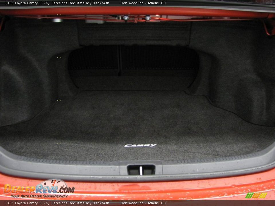 2012 Toyota Camry SE V6 Barcelona Red Metallic / Black/Ash Photo #4