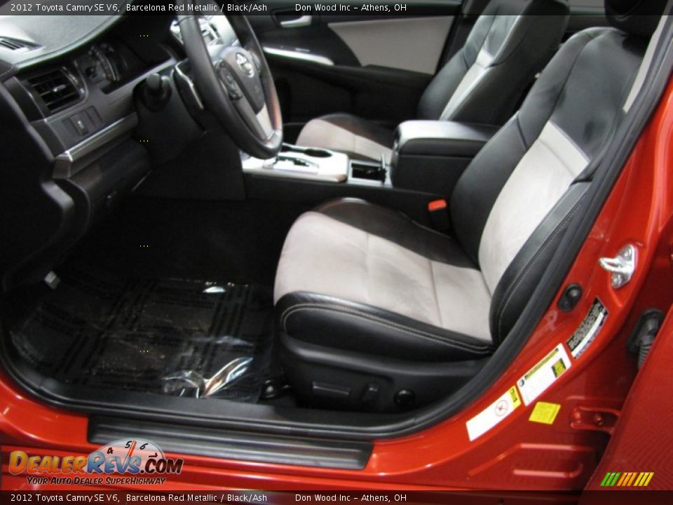2012 Toyota Camry SE V6 Barcelona Red Metallic / Black/Ash Photo #6