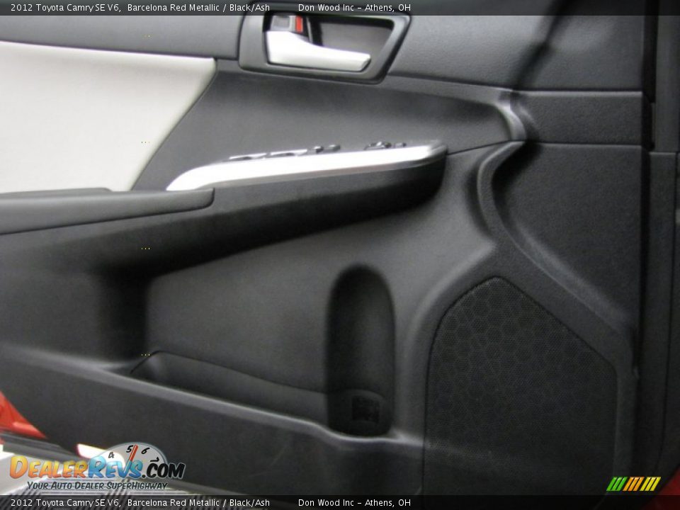 2012 Toyota Camry SE V6 Barcelona Red Metallic / Black/Ash Photo #10