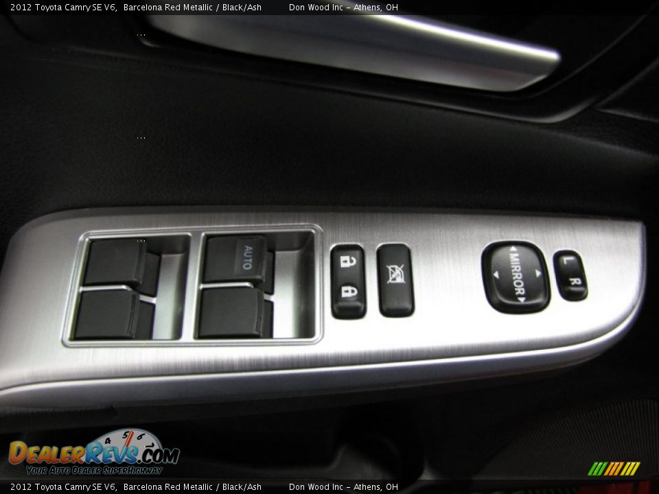2012 Toyota Camry SE V6 Barcelona Red Metallic / Black/Ash Photo #11