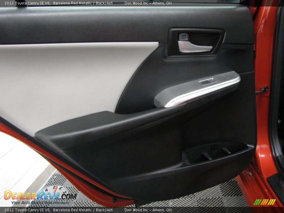 2012 Toyota Camry SE V6 Barcelona Red Metallic / Black/Ash Photo #12