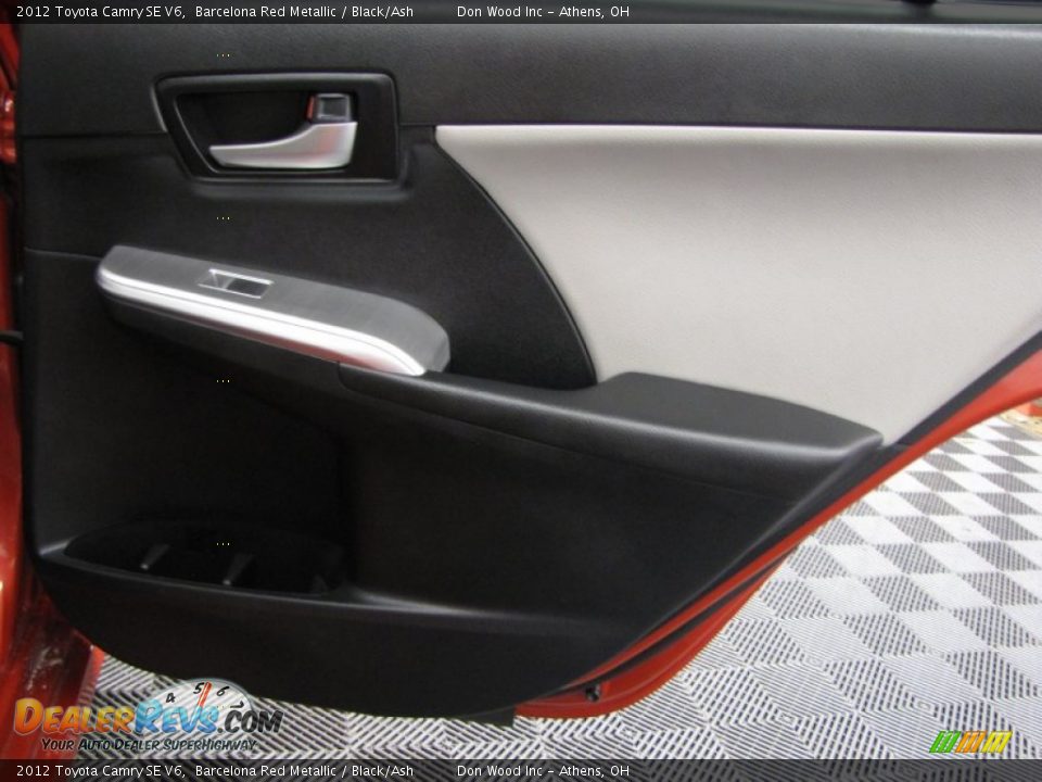 2012 Toyota Camry SE V6 Barcelona Red Metallic / Black/Ash Photo #13