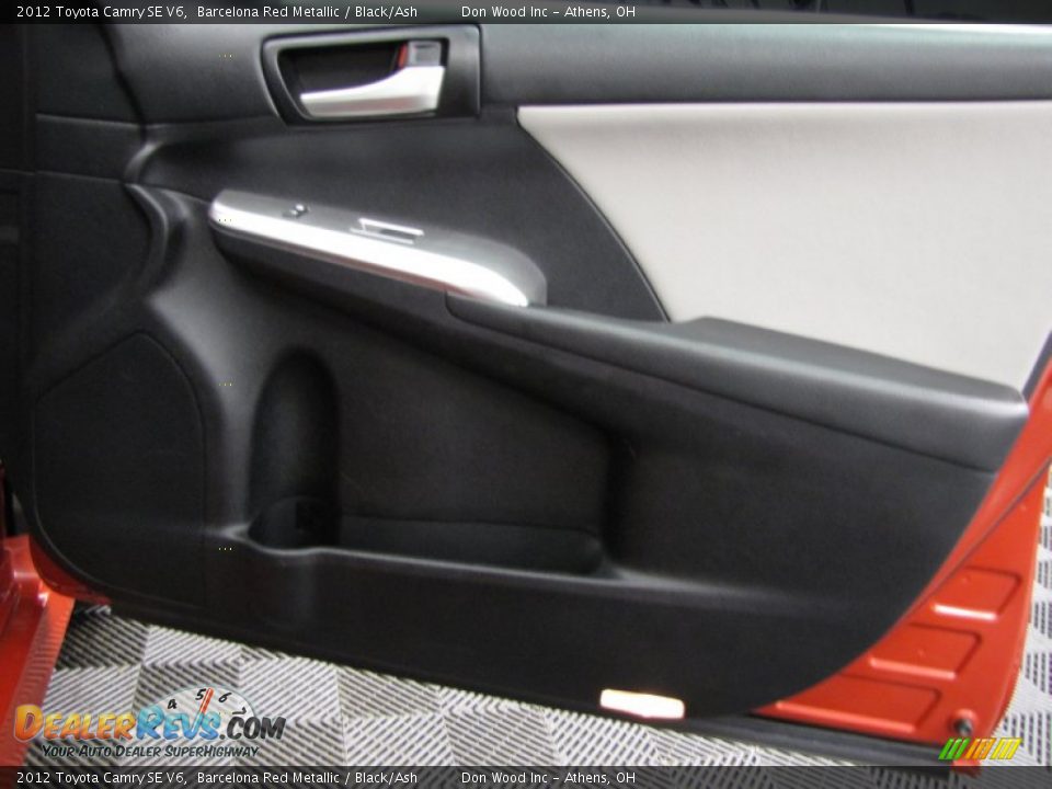 2012 Toyota Camry SE V6 Barcelona Red Metallic / Black/Ash Photo #14