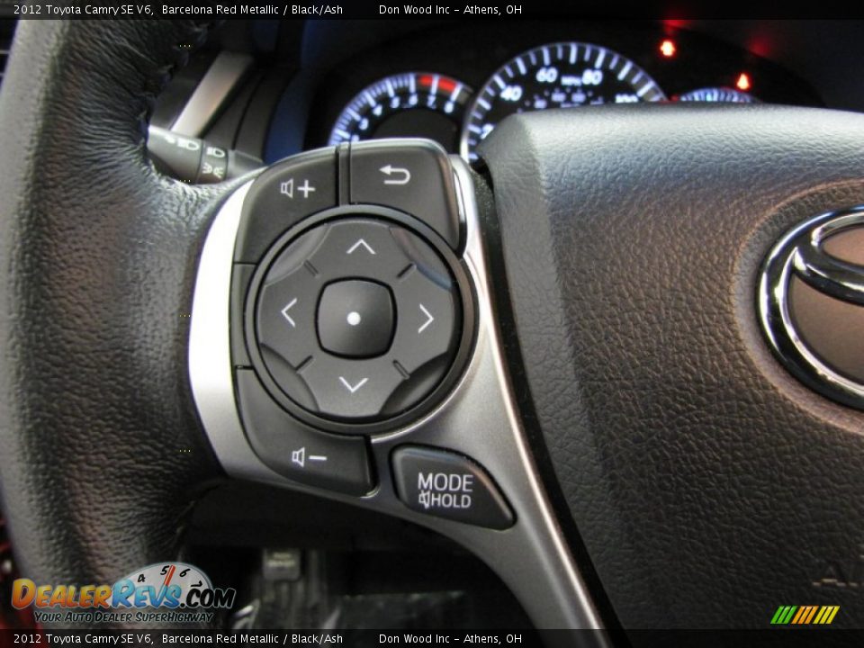2012 Toyota Camry SE V6 Barcelona Red Metallic / Black/Ash Photo #16