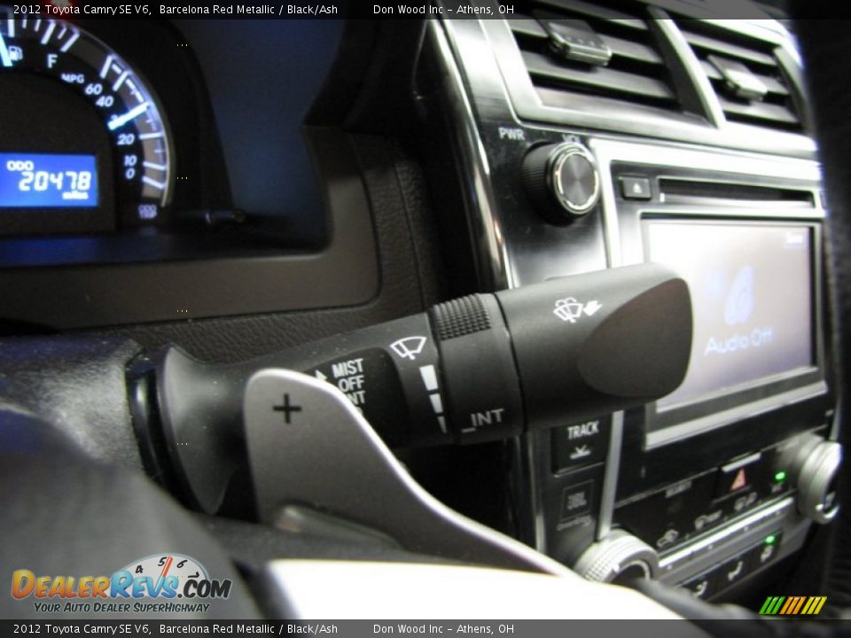 2012 Toyota Camry SE V6 Barcelona Red Metallic / Black/Ash Photo #19