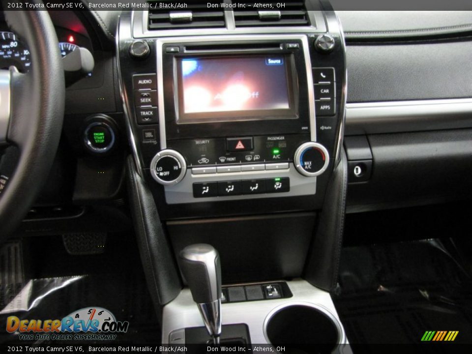 2012 Toyota Camry SE V6 Barcelona Red Metallic / Black/Ash Photo #23