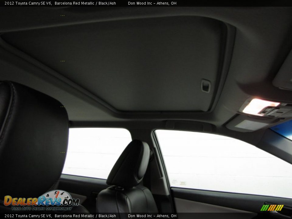 2012 Toyota Camry SE V6 Barcelona Red Metallic / Black/Ash Photo #24