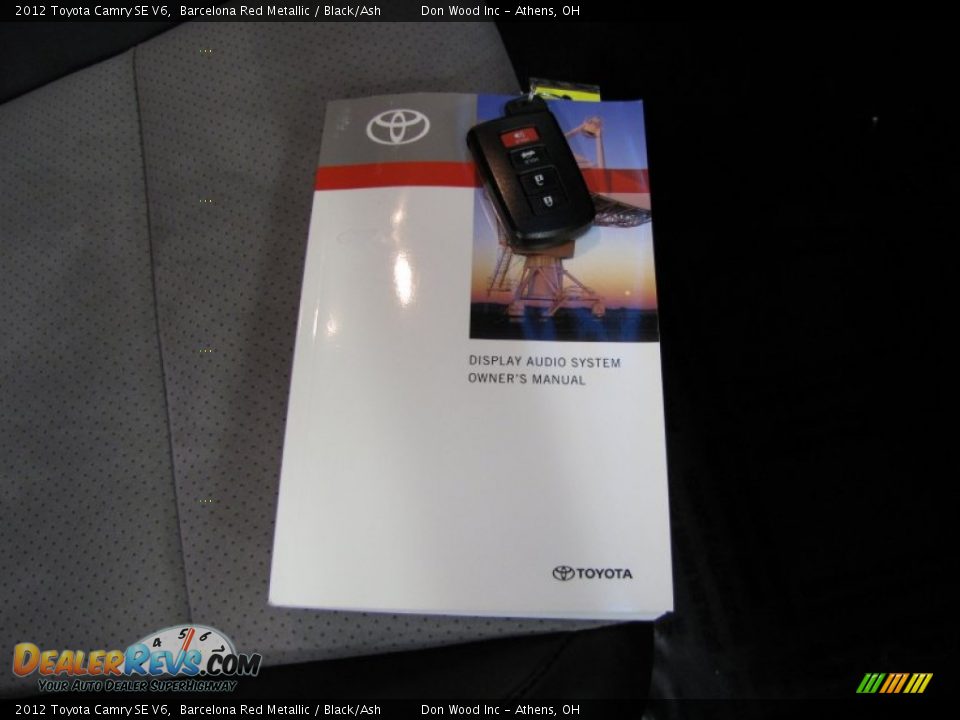 2012 Toyota Camry SE V6 Barcelona Red Metallic / Black/Ash Photo #29