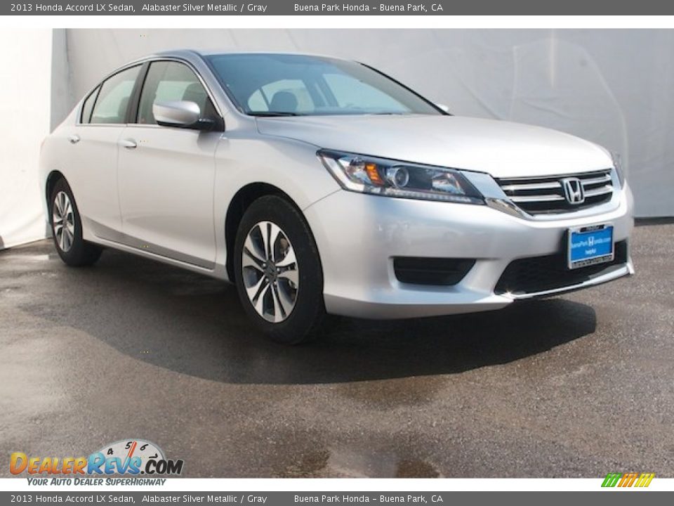 2013 Honda Accord LX Sedan Alabaster Silver Metallic / Gray Photo #1