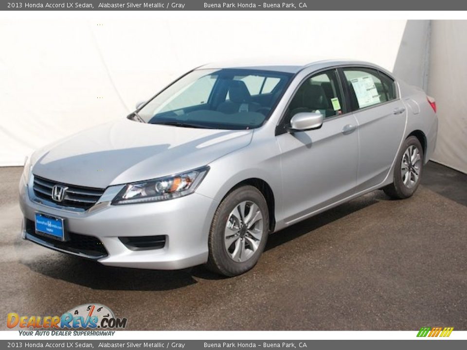2013 Honda Accord LX Sedan Alabaster Silver Metallic / Gray Photo #3