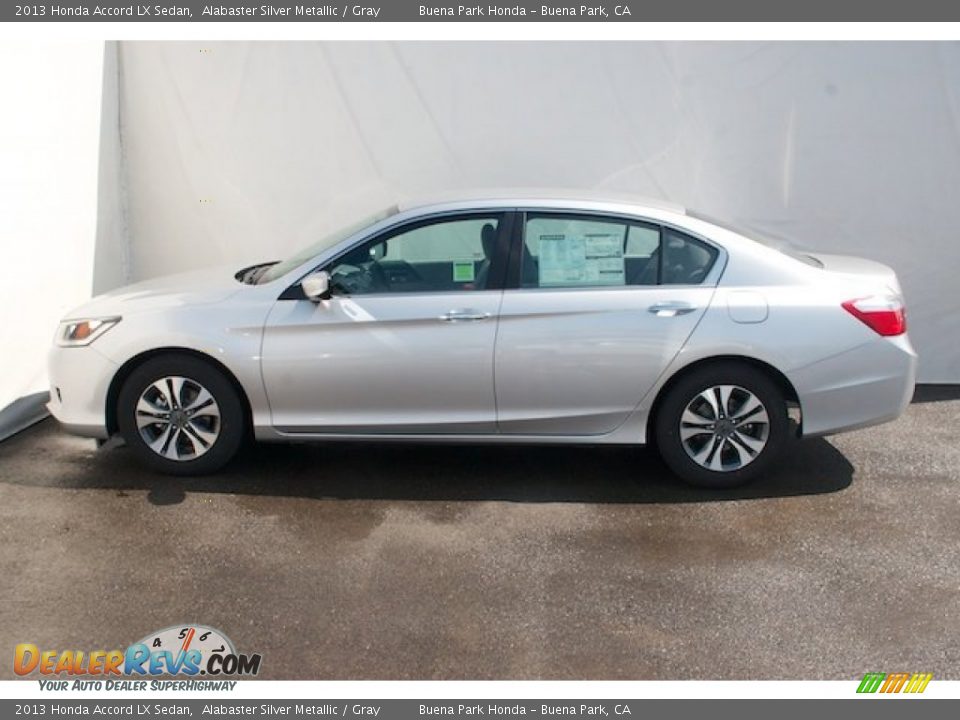 2013 Honda Accord LX Sedan Alabaster Silver Metallic / Gray Photo #4