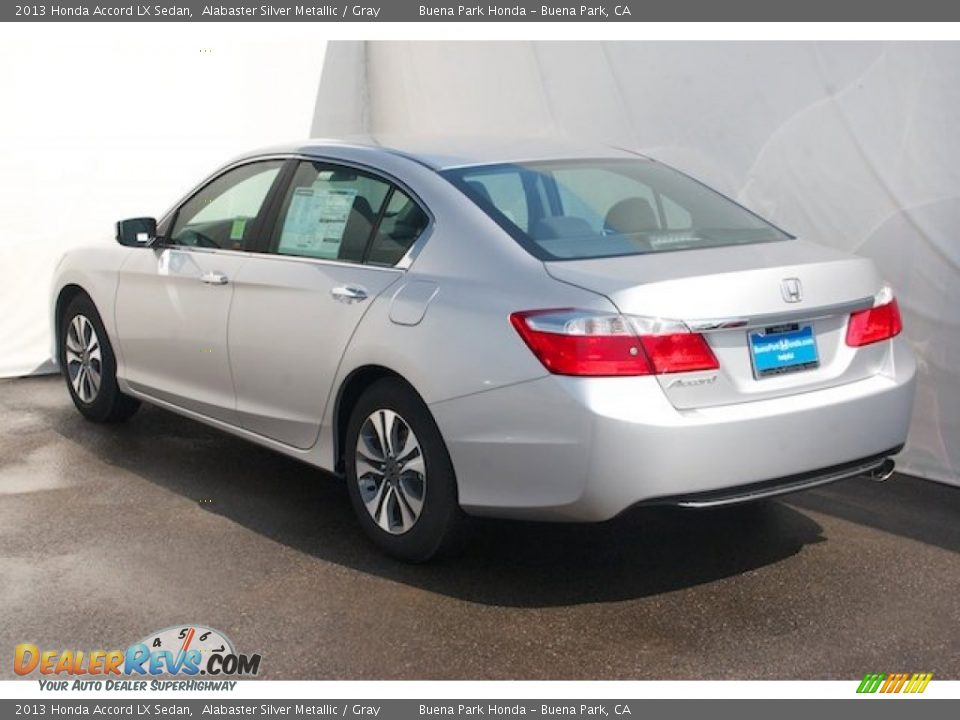 2013 Honda Accord LX Sedan Alabaster Silver Metallic / Gray Photo #5