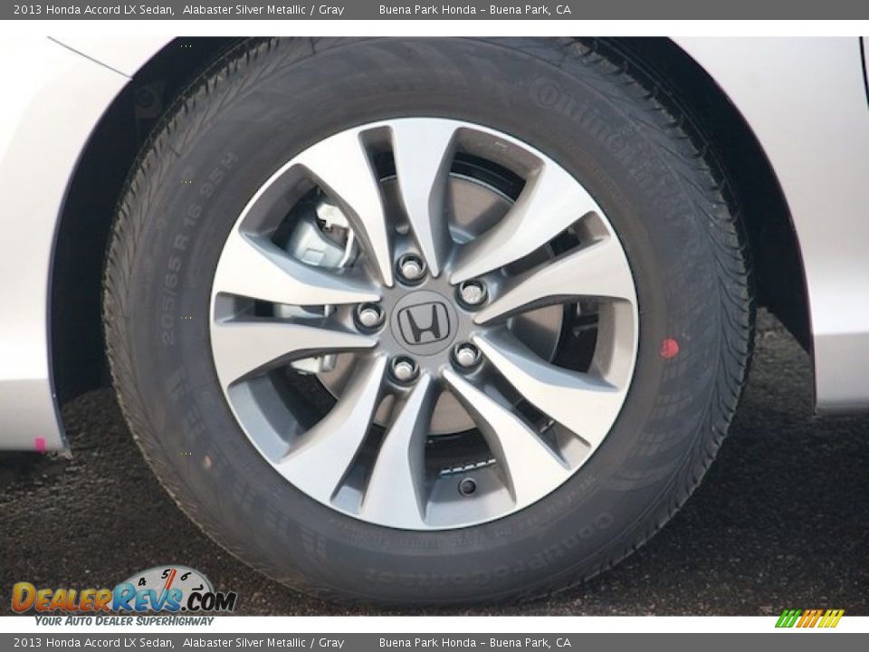 2013 Honda Accord LX Sedan Alabaster Silver Metallic / Gray Photo #7