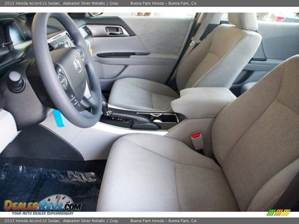 2013 Honda Accord LX Sedan Alabaster Silver Metallic / Gray Photo #9