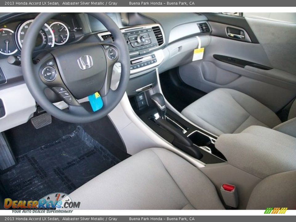 2013 Honda Accord LX Sedan Alabaster Silver Metallic / Gray Photo #10