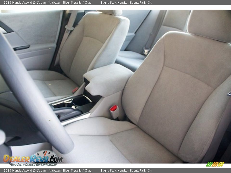 2013 Honda Accord LX Sedan Alabaster Silver Metallic / Gray Photo #11