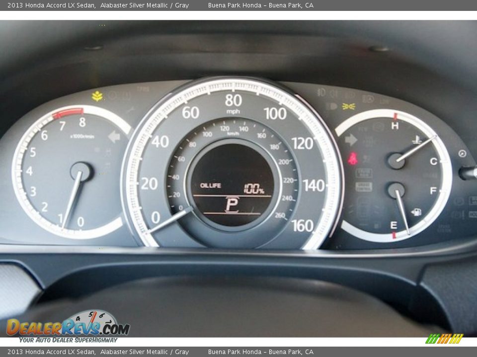 2013 Honda Accord LX Sedan Alabaster Silver Metallic / Gray Photo #17