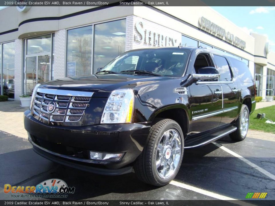 2009 Cadillac Escalade ESV AWD Black Raven / Ebony/Ebony Photo #1