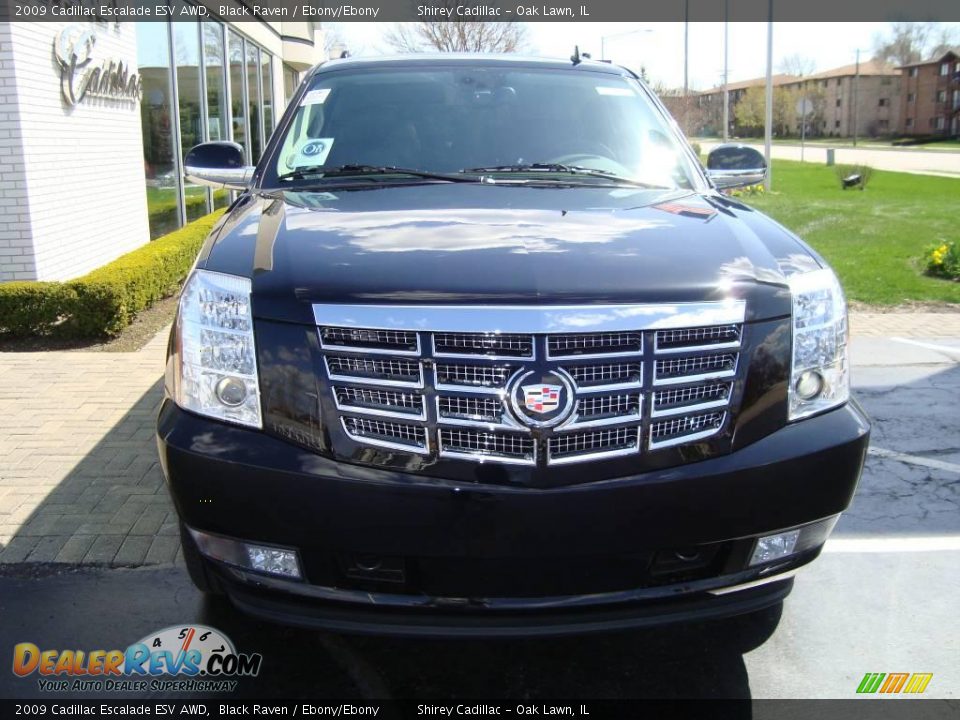 2009 Cadillac Escalade ESV AWD Black Raven / Ebony/Ebony Photo #2