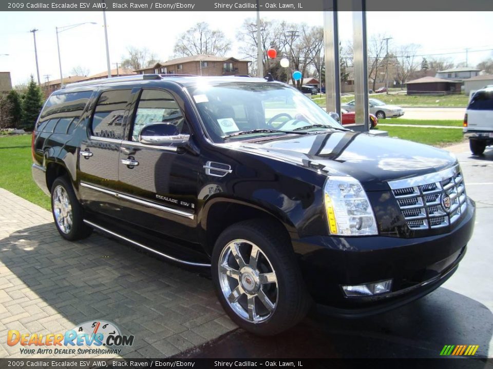 2009 Cadillac Escalade ESV AWD Black Raven / Ebony/Ebony Photo #3