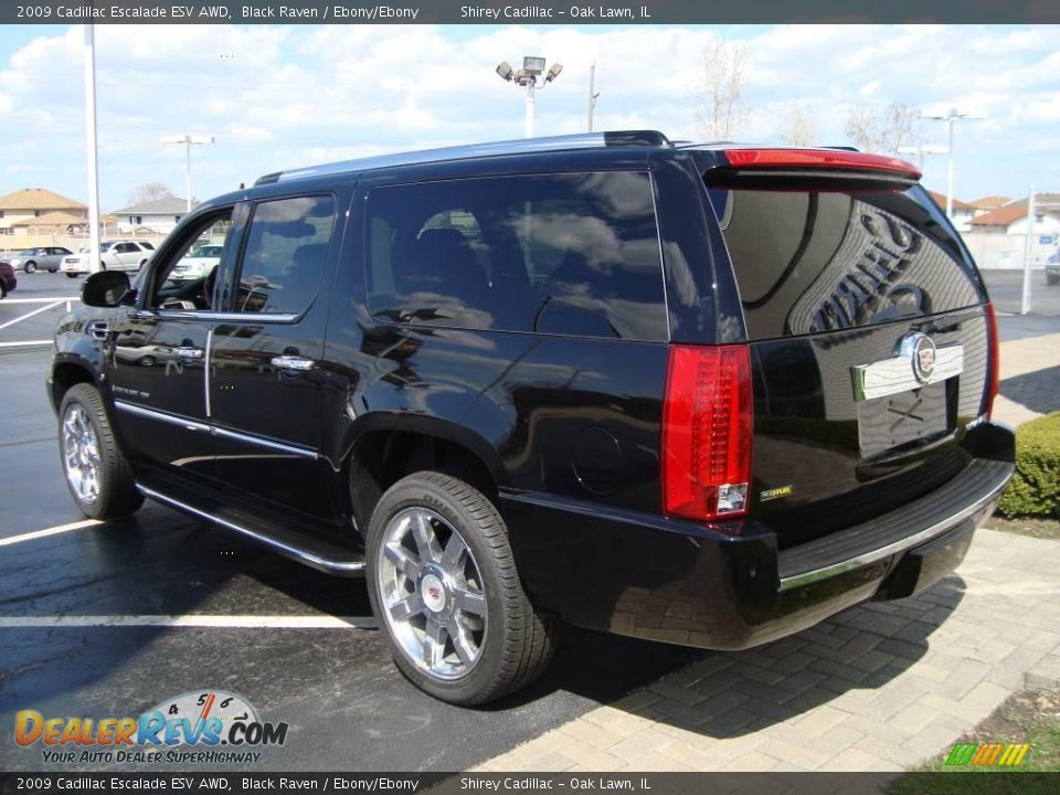 2009 Cadillac Escalade ESV AWD Black Raven / Ebony/Ebony Photo #6