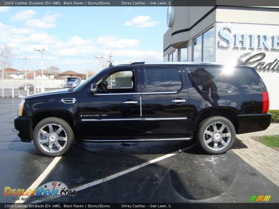 2009 Cadillac Escalade ESV AWD Black Raven / Ebony/Ebony Photo #7