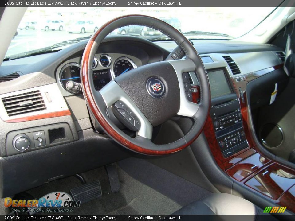 2009 Cadillac Escalade ESV AWD Black Raven / Ebony/Ebony Photo #9