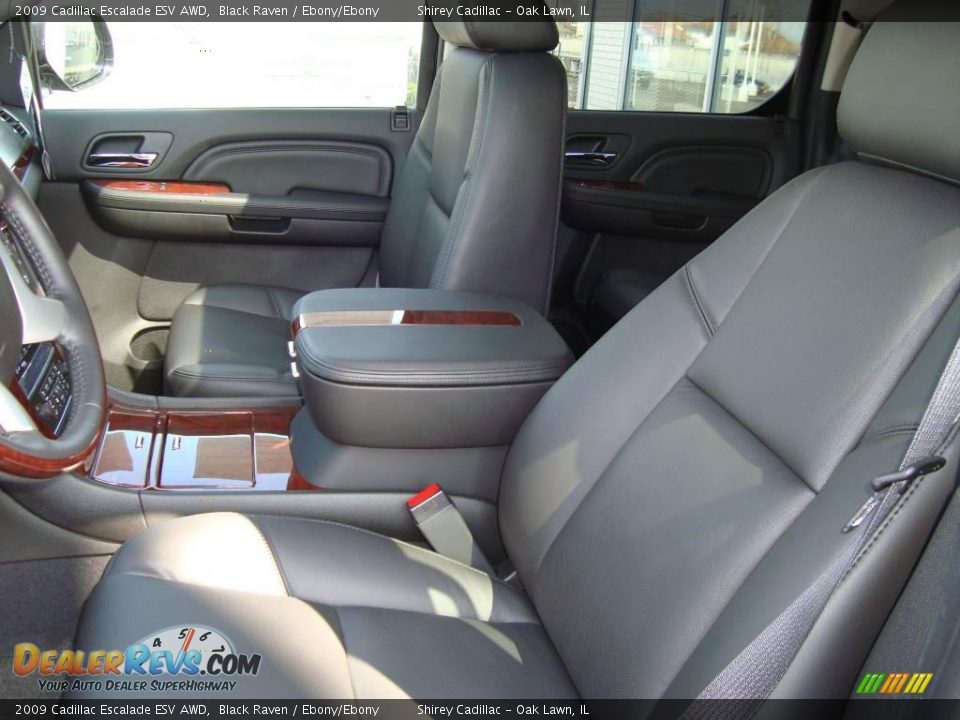 2009 Cadillac Escalade ESV AWD Black Raven / Ebony/Ebony Photo #10