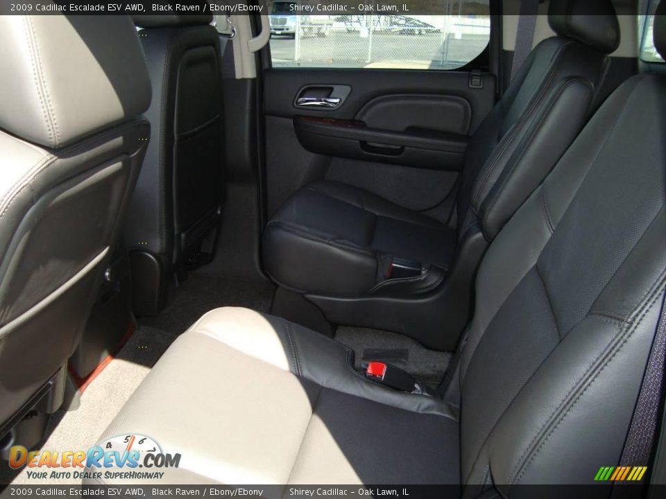 2009 Cadillac Escalade ESV AWD Black Raven / Ebony/Ebony Photo #14