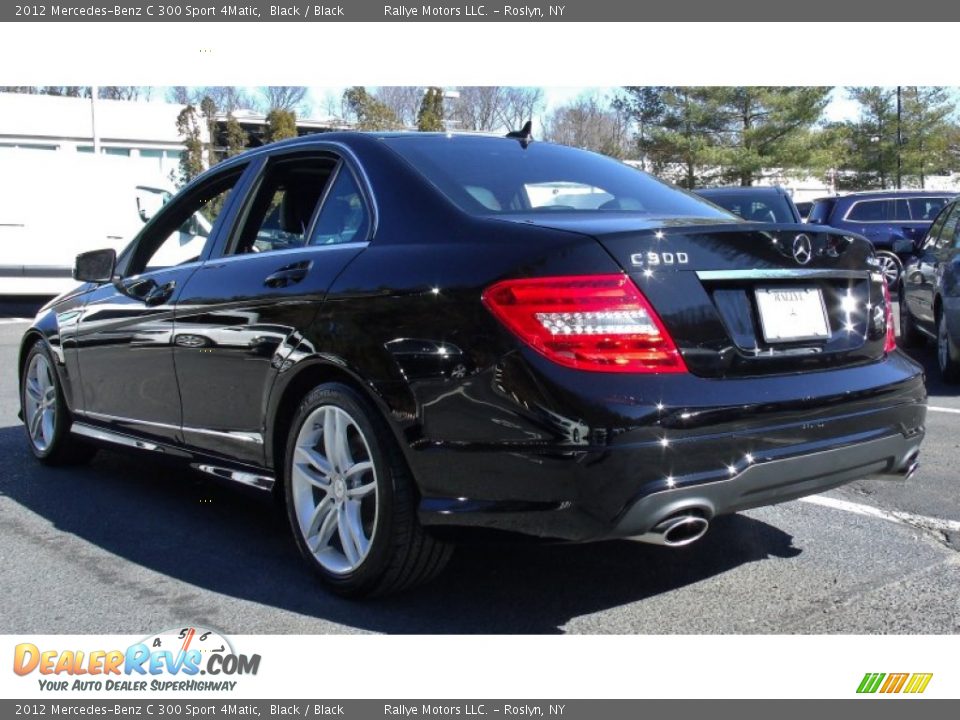 2012 Mercedes-Benz C 300 Sport 4Matic Black / Black Photo #3