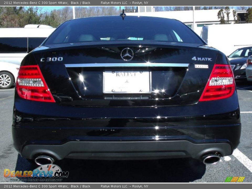 2012 Mercedes-Benz C 300 Sport 4Matic Black / Black Photo #4