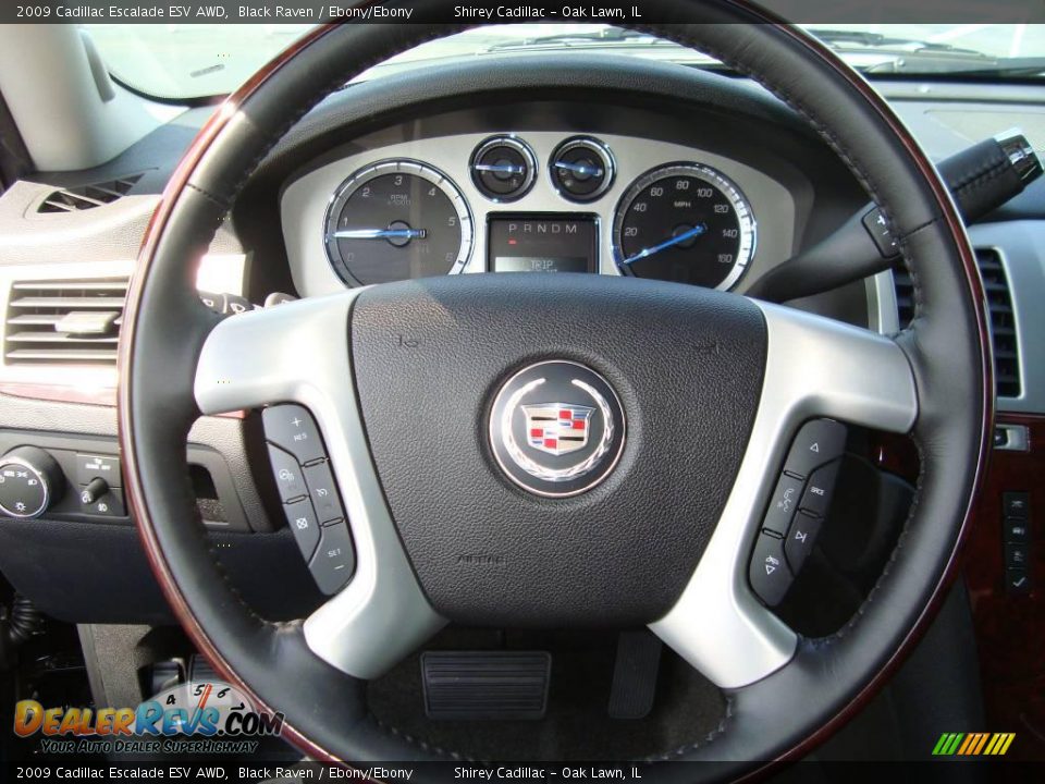 2009 Cadillac Escalade ESV AWD Black Raven / Ebony/Ebony Photo #16