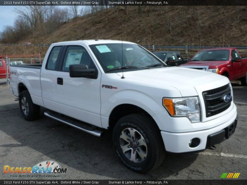 2013 Ford F150 STX SuperCab 4x4 Oxford White / Steel Gray Photo #1