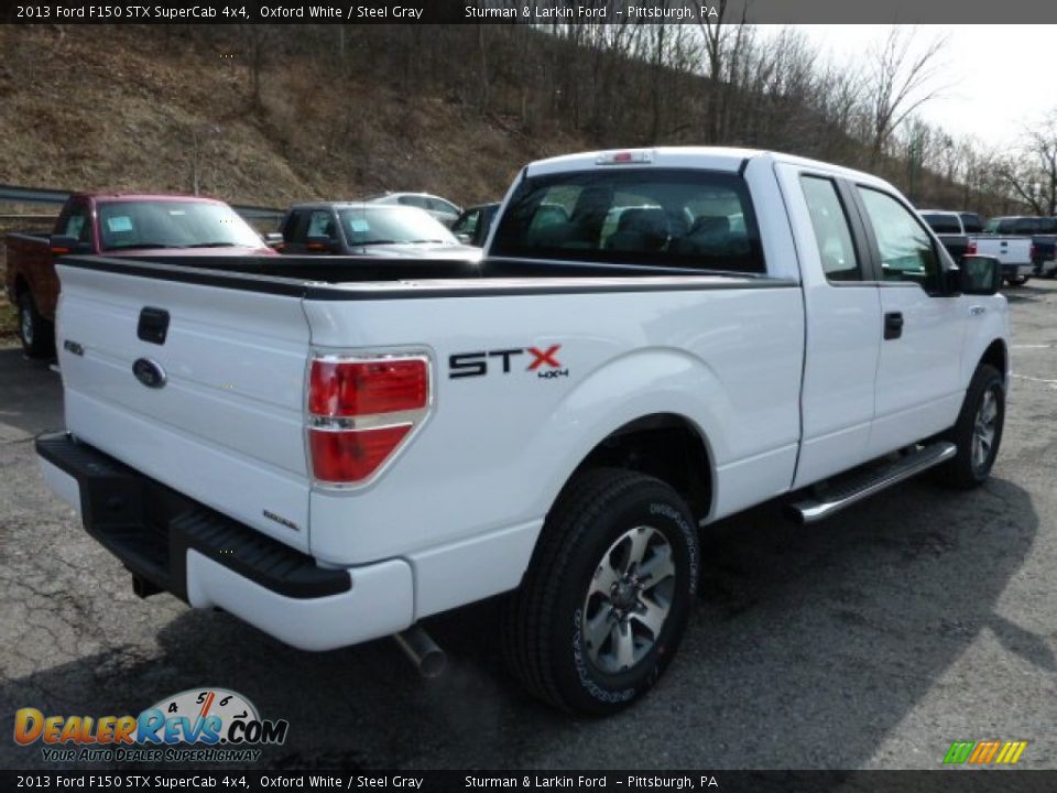 2013 Ford F150 STX SuperCab 4x4 Oxford White / Steel Gray Photo #2
