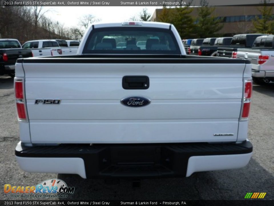 2013 Ford F150 STX SuperCab 4x4 Oxford White / Steel Gray Photo #3