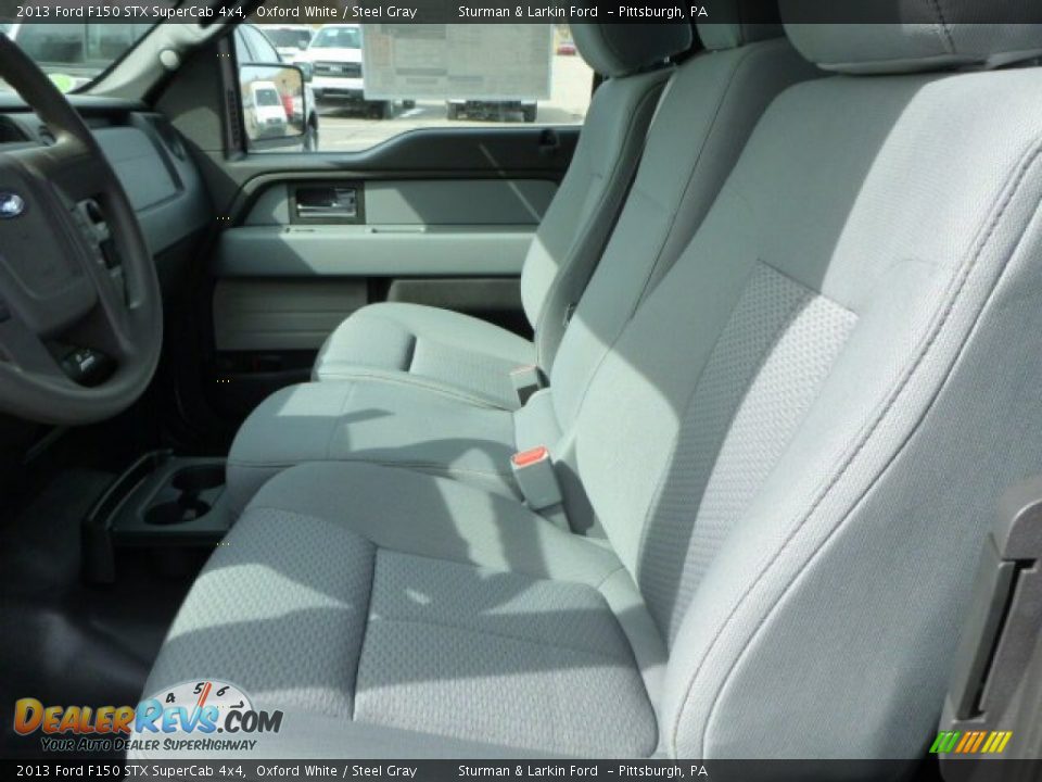 Front Seat of 2013 Ford F150 STX SuperCab 4x4 Photo #8