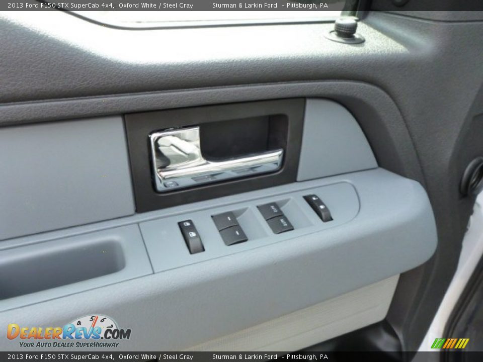 2013 Ford F150 STX SuperCab 4x4 Oxford White / Steel Gray Photo #11