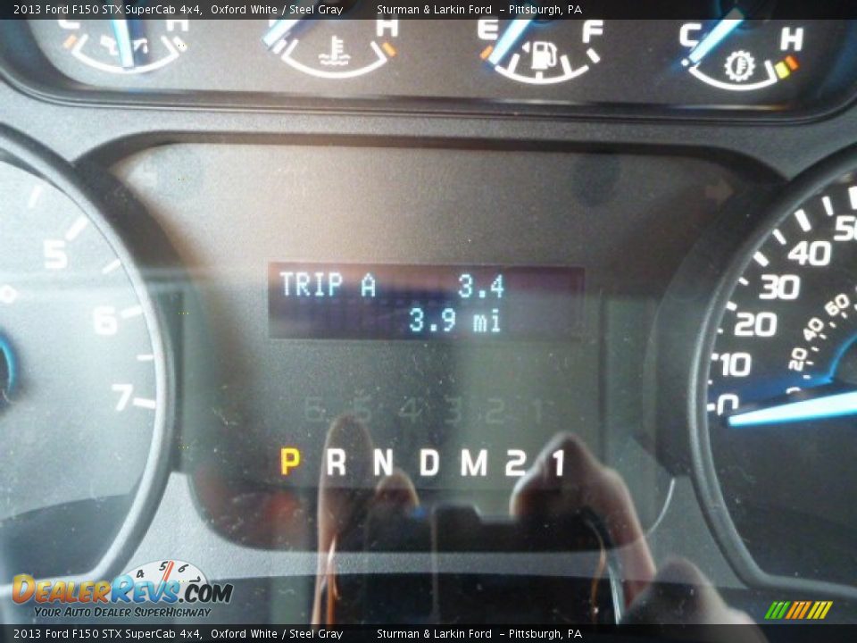 2013 Ford F150 STX SuperCab 4x4 Oxford White / Steel Gray Photo #15