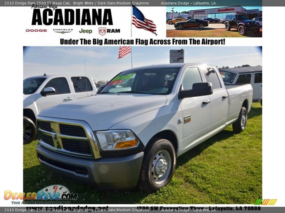 2010 Dodge Ram 2500 ST Mega Cab Bright White / Dark Slate/Medium Graystone Photo #1