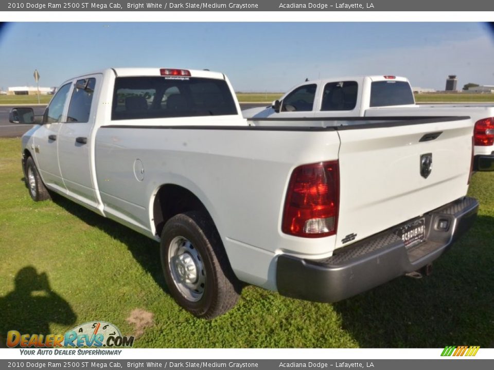 2010 Dodge Ram 2500 ST Mega Cab Bright White / Dark Slate/Medium Graystone Photo #4